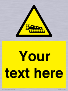 Custom warning grounding narrow boat on lock cill